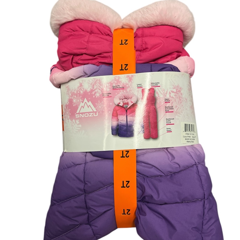 COPY - SNOZU SNOW SUIT FOR GIRLS ,2 pcs Set size 2